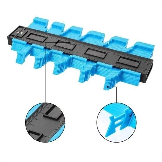 Büyük Boy Kalıp Çıkarma Kontur Ölçüm Cihazı Ahşap Fayans Şekillendirme Kalıbı 24 Cm