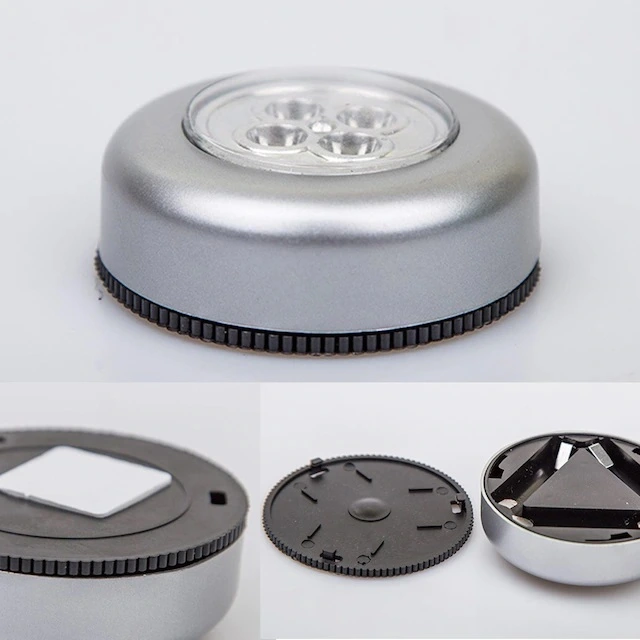 Gardrop - Çekmece - Dolap Köşe Aydınlatıcı Kablosuz Pilli Led Spot Mutfak Lamba Stick