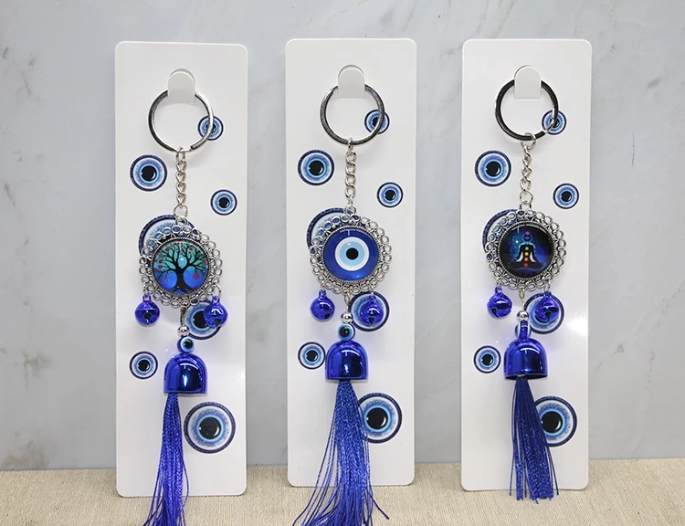 Metal Nazar Boncuğu Anahtarlık Alk3496