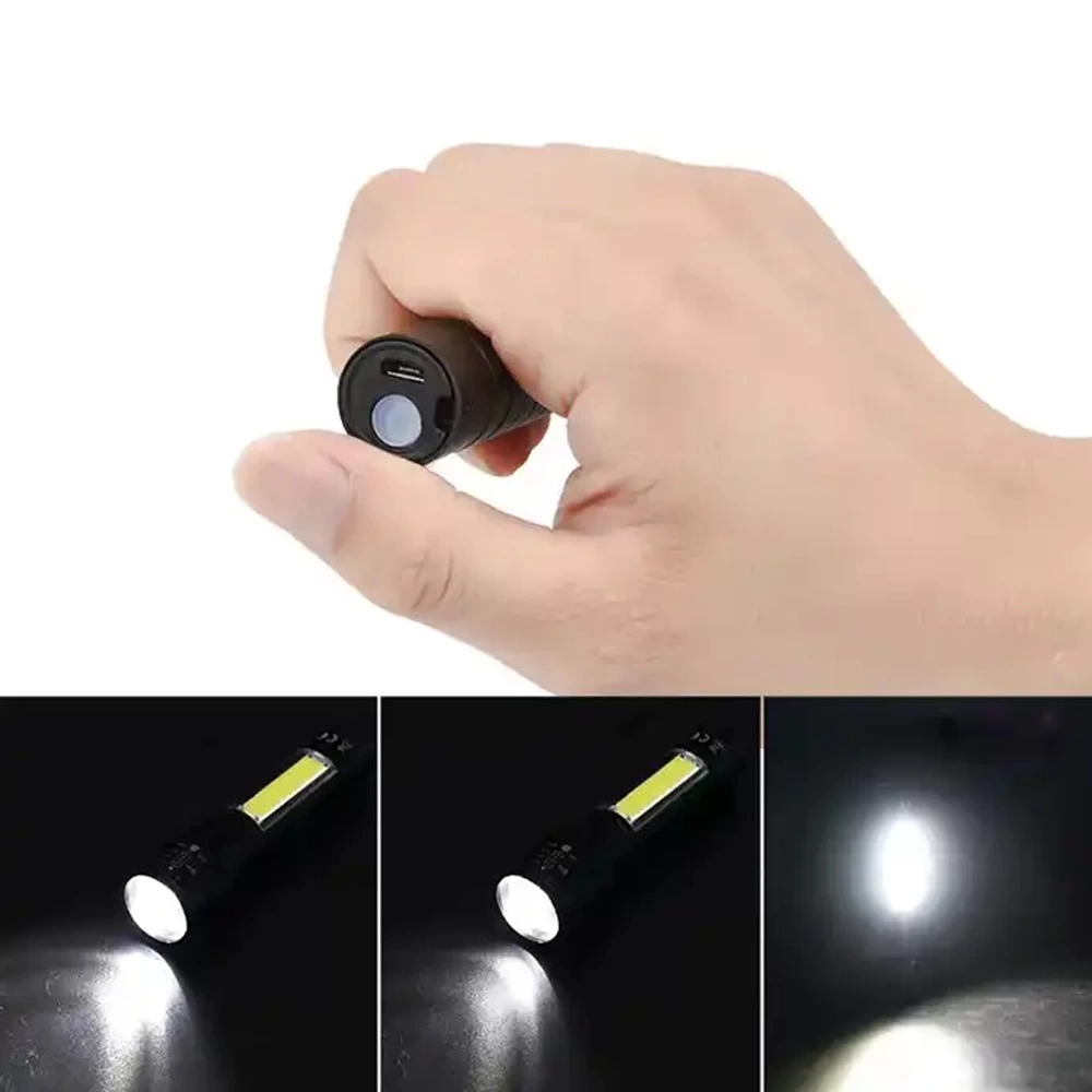Mini Çok Güçlü Şarjlı El Feneri (xpe-cob Led ) Wt-030