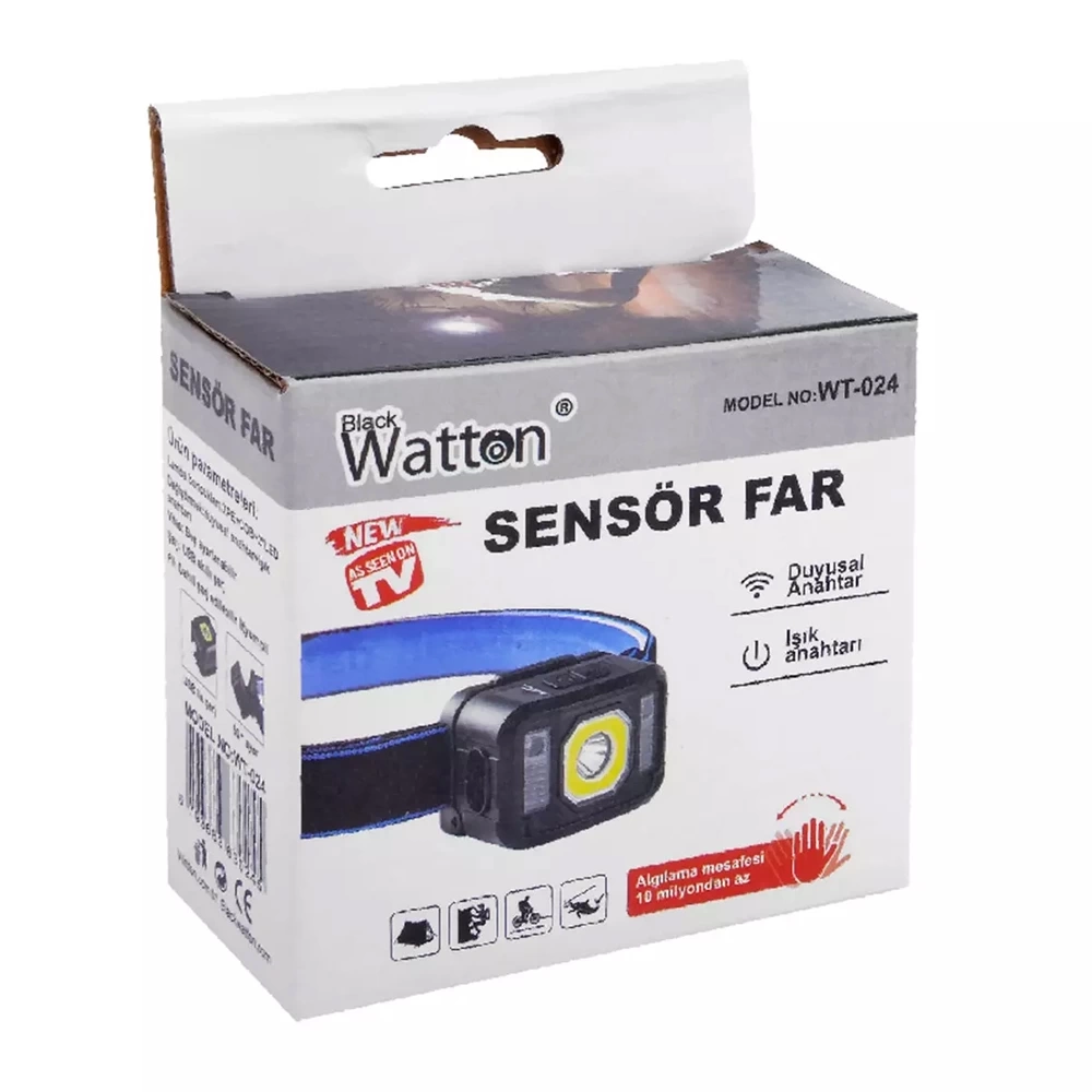 Pratik Sensörlü Sinyalli Kafa Lambası Wt-024