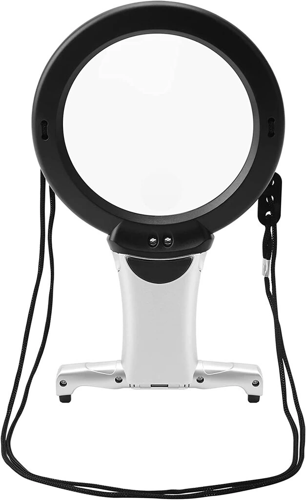 2x 6x Led Eller Serbest,boyun Asılı,dıkış,okuma İçin En Uygun Büyüteç 11b1