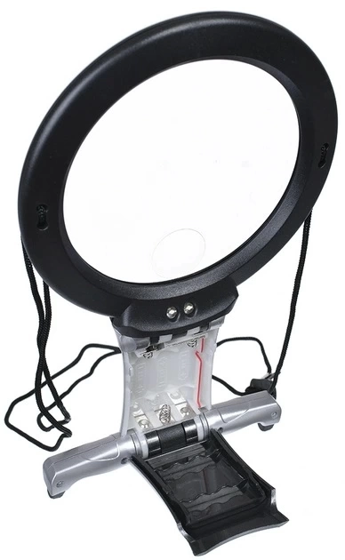 2x 6x Led Eller Serbest,boyun Asılı,dıkış,okuma İçin En Uygun Büyüteç 11b1