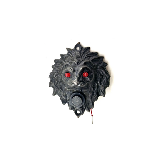 Antika Tarz Dekoratif Pirinç  Kapı Zili - 100x78 Mm, Oksit, Led Işıklı