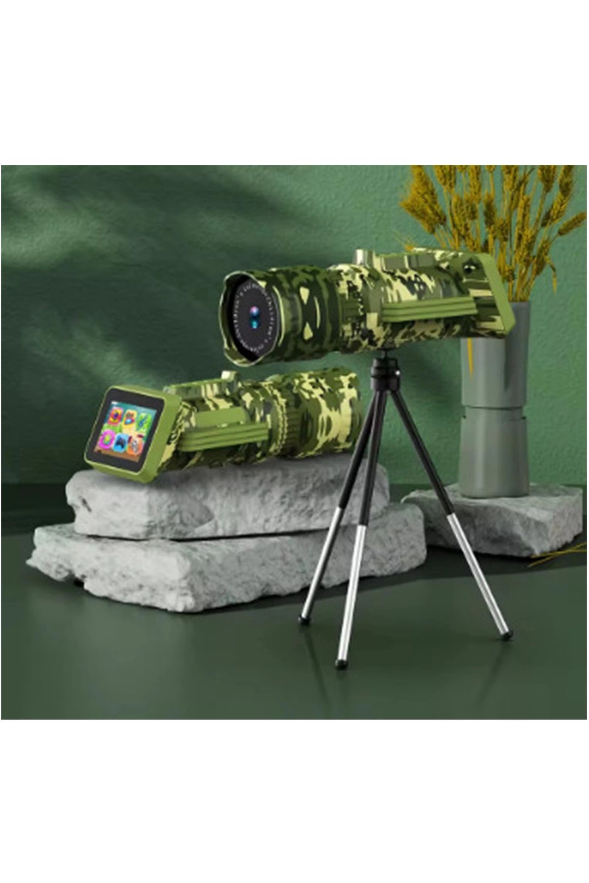 Digital Dürbün 8,0 Megapixel, 2.0 Lcd Hd Uzun Menzilli Taşınabilir 1080px720p Tripodlu Dürbün