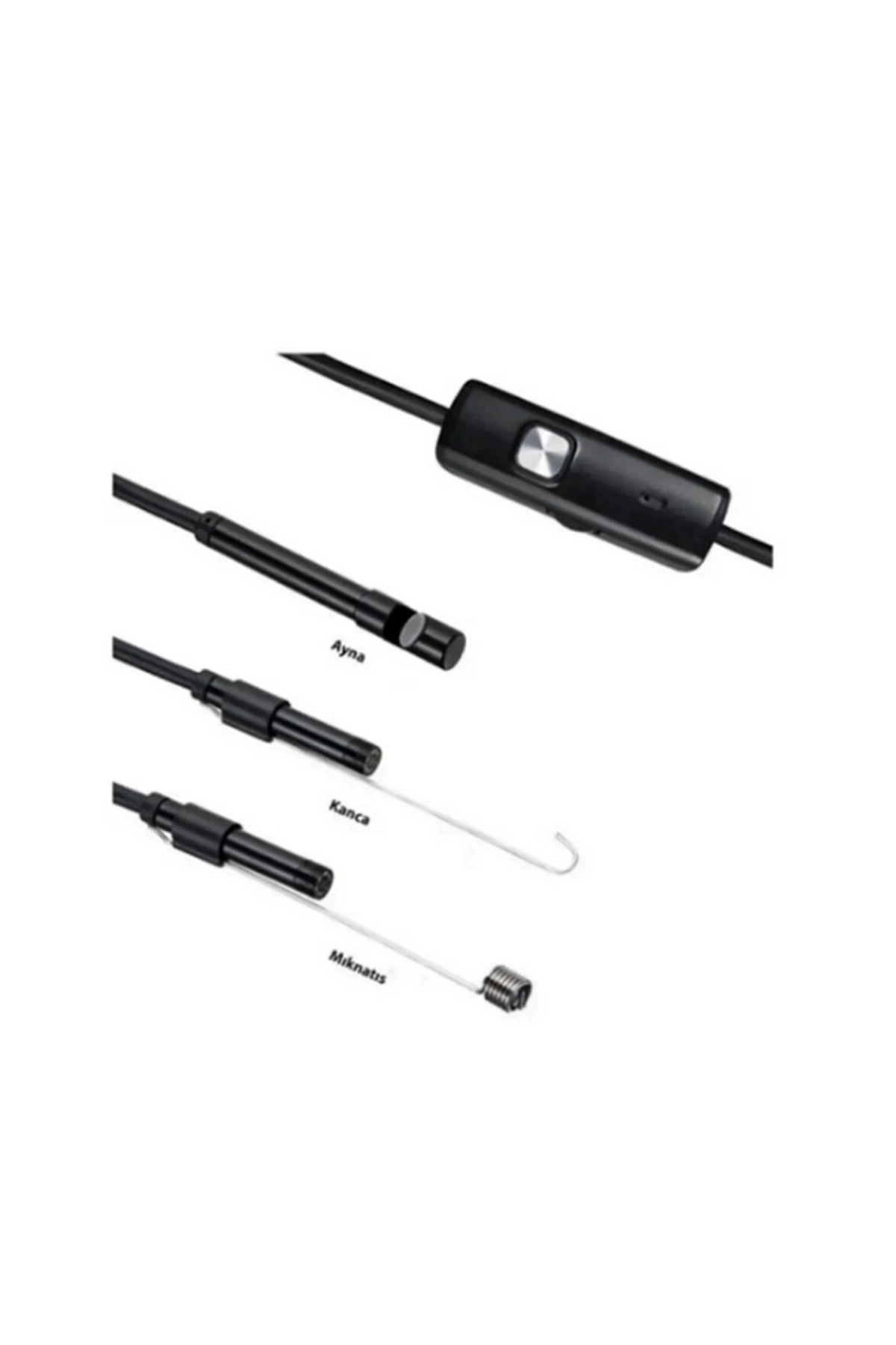 Endoskop Yılan Video Kamera Led’li 10 Metre 7 Mm Sert Kablo