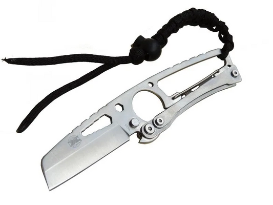 Gear Hit Cutter Tx01 Outdoor Kamp Bıçağı Metal 19 Cm - İpli Sap, Kılıflı