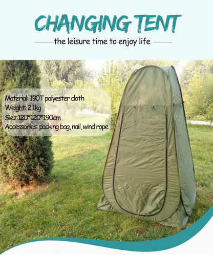 Kamp Alanı Duş Giyinme Wc Çadırı Fotoğrafcı Prova Kabini 190x120x120