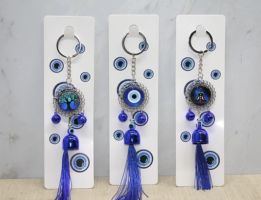 Metal Nazar Boncuğu Anahtarlık Alk3496