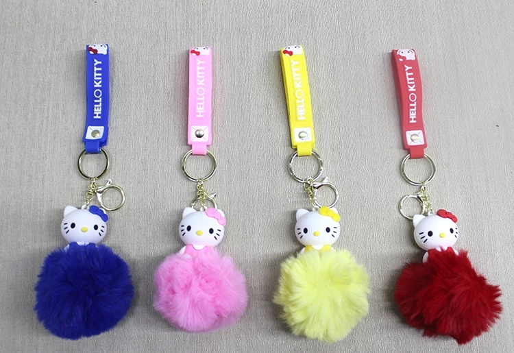 Ponponlu Hello Kitty Anahtarlık Alk4247