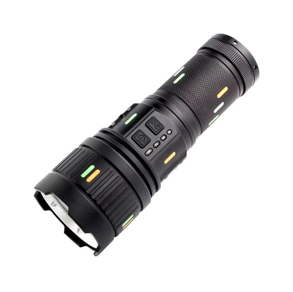 Pro F-3001 Alüminyum Tg Led Güç Göstergeli Type-c Şarjlı El Feneri 100 W