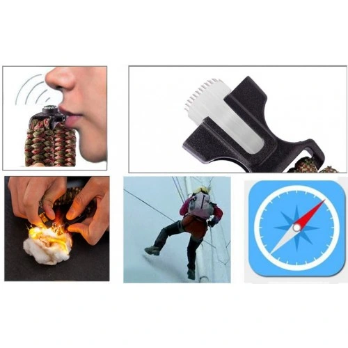 Survival Bileklik - Sos Multi Fonksiyonlu Hayatta Kalma Bilekliği