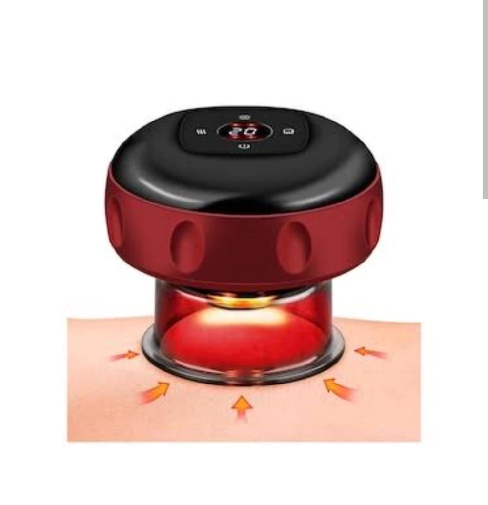 Vakumlu Hacamat Kupası, Şarjlı Kupa Çekme Hacamat Led Işıklı Masaj Ve Selülit Kupası