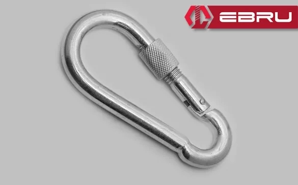 Vidalı Karabina, Kanca, Çengel 12mm - 10 Adet