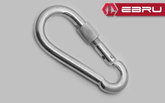 Vidalı Karabina, Kanca, Çengel 6mm - 50 Adet