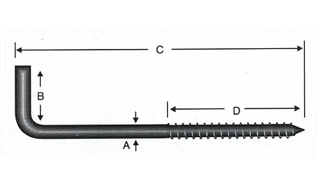 Vidalı Korniş Çivi No:4 - 3,5x40 - 100 Adet