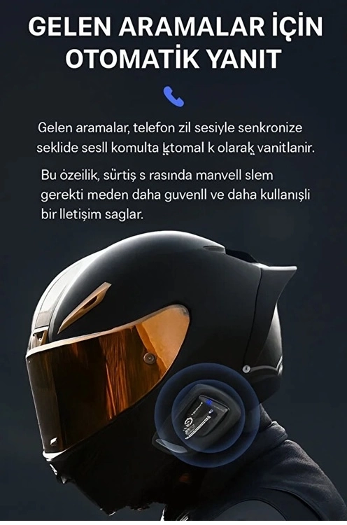 Y11 Bluetooth Kulaklık Mikrofonlu Motosiklet Kulaklığı İntercom Bt 5.3