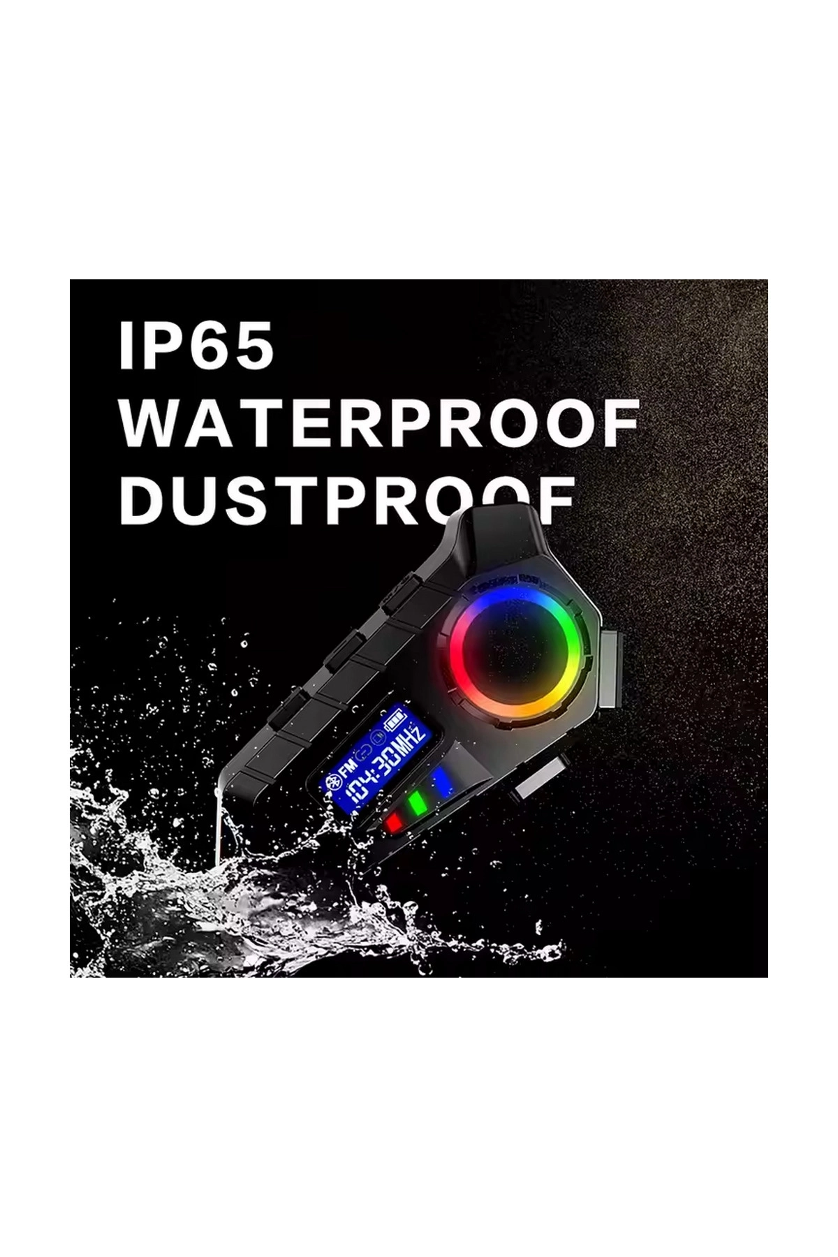 Y30 Kask Kulaklık Bluetooth Motosiklet Kulaklık Rgb Radyolu Intercom