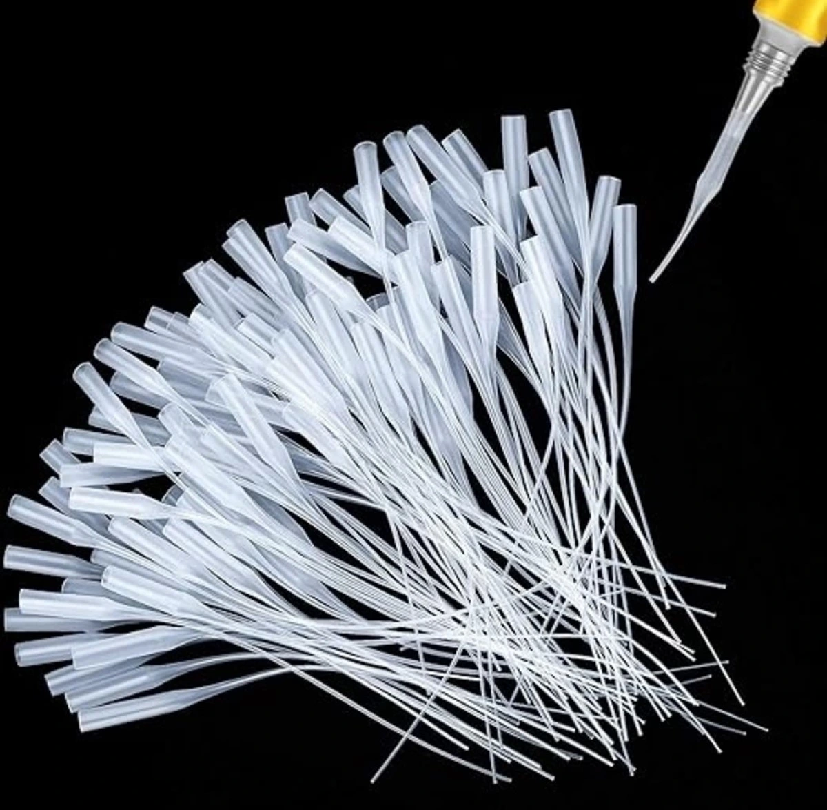 Yapıştıcı Mikro Uçları Plastik Yapıştırıcı Şişe Uçları Şırınga Ucu 10 Adet