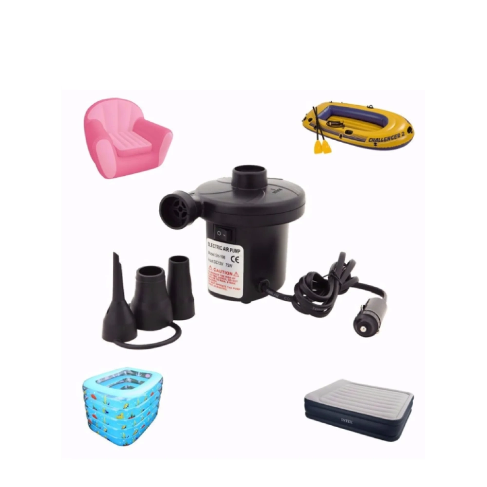 Yatak Şişirme Havuz Şişirme - Boşaltma Pompası Araç Şarj 12v