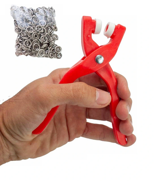 Yuvarlak Halkalı Kuş Gözü Pensesi 9.5 Mm - Bebek Elbise Çıtçıt Montaj Seti 100lü