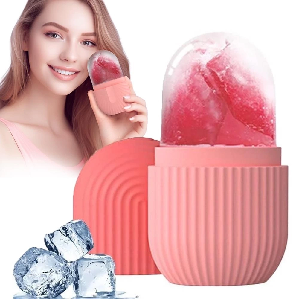 Yüz Ve Göz Altı İçin Silikon Buz Masaj Aleti - Soğuk Terapi buz silindiri